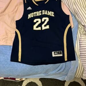Adidas Blue and Gold Basketball Jersey
